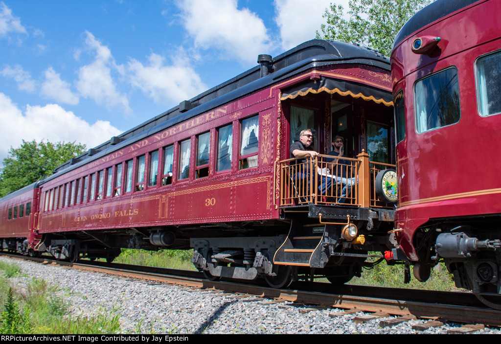 RBMN 30 is part of the consist of the Iron Horse Ramble